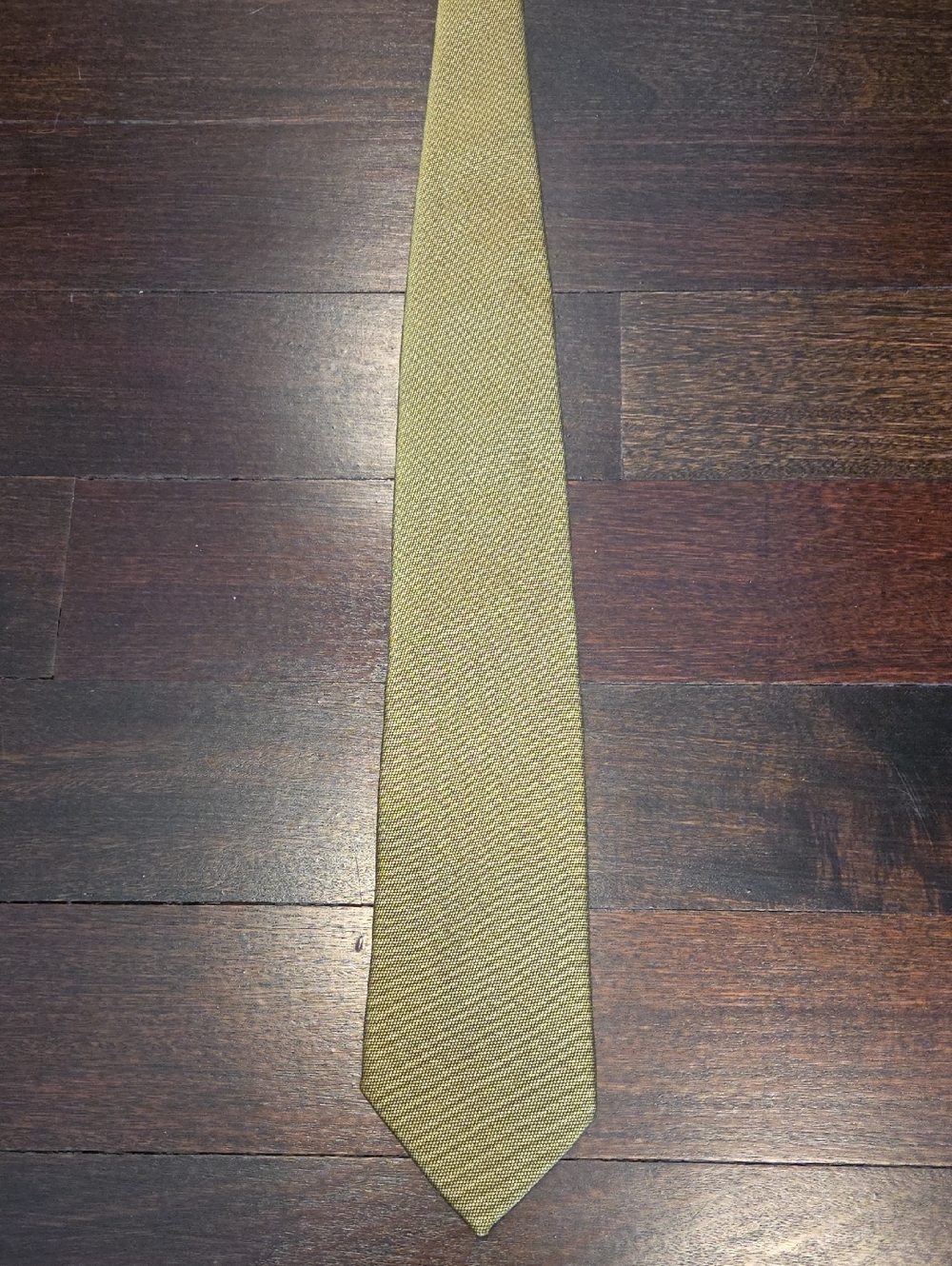 MEN'S EREDI PISANO GREEN WOOL AND SILK NECK TIE MADE IN ITALY $120